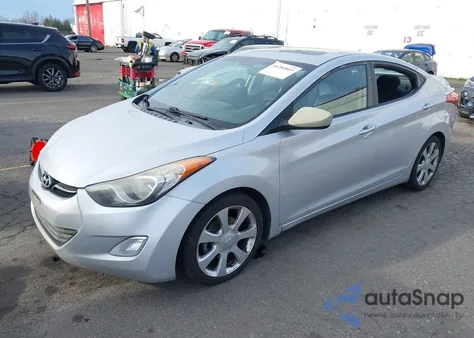 2013 Hyundai Elantra Limited from USA, damaged, VIN KMHDH4AE1DU846241